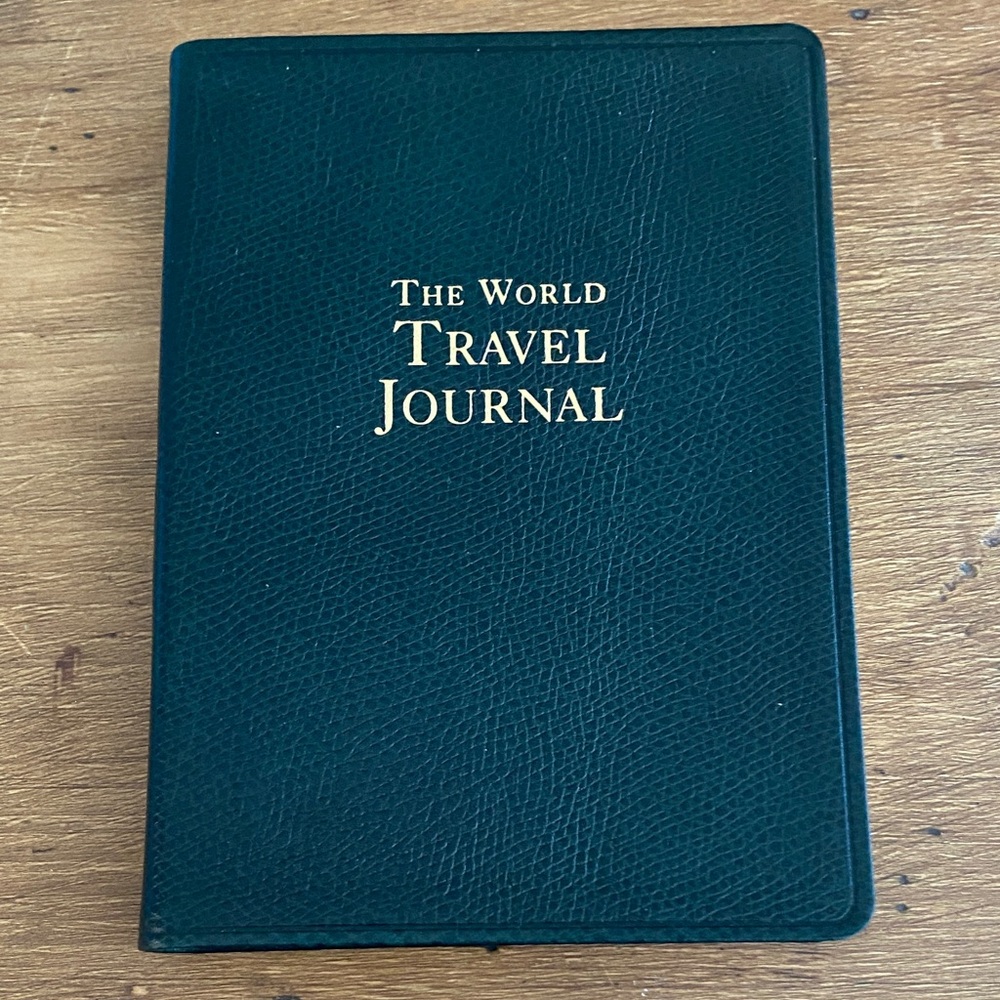 Tiffany & Co. Dark Green& Gold leather Travel Journal - never used